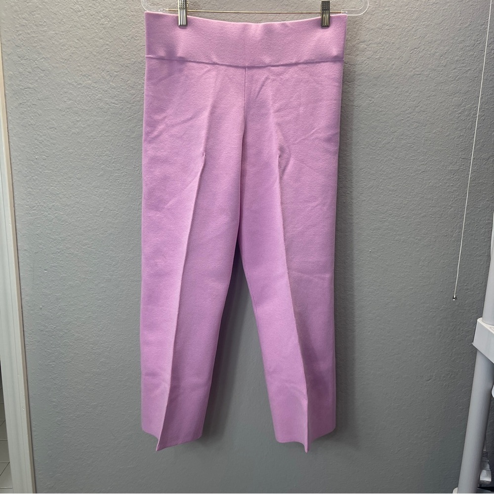 J Crew Delaney Kickout Sweater Ankle Pant Classic Pink Clean Girl - Picture 2 of 14